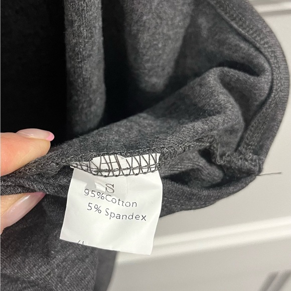 Dark Gray Cotton Blend Jumpsuit - Picture 2 of 4